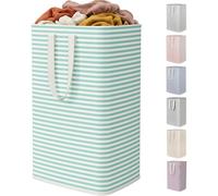 Lifewit 80L Collapsible Washing Laundry Basket Hamper, Dirty Clothes Basket Laundry Bin With Extended Handles For Storage Clothes In Bedroom Bathroom, Sage Green