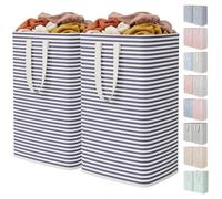 Lifewit 80L Laundry Basket, 2 Pack, Large Foldable, Navy