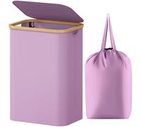 Lifewit 80L Laundry Basket with Lid, Large Foldable, Purple