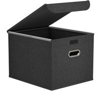 Lifewit A4 File Organiser Box, Document Storage File Holder, Dark Gray