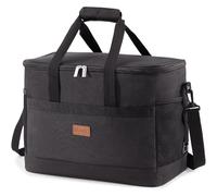 Lifewit Cooler Bag 50 Cans Collapsible and Insulated Large Lunch Bag Leakproof Soft Cooler Portable for Camping/BBQ/Family Outdoor Activities, Black