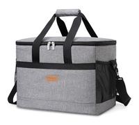 Lifewit Cooler Bag 50 Cans Collapsible and Insulated Large Lunch Bag Leakproof Soft Cooler Portable for Camping/BBQ/Family Outdoor Activities, Grey