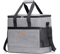 Lifewit Cooler Bag 60 Cans Collapsible and Insulated Large Lunch Bag Leakproof Soft Cooler Portable for Camping/BBQ/Family Outdoor Activities, Grey