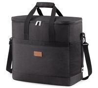 Lifewit Cooler Bag 60 Cans Collapsible and Insulated Large Lunch Bag Leakproof Soft Cooler Portable for Camping/BBQ/Family Outdoor Activities, Black