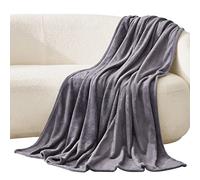 Lifewit Fleece Blanket Queen Size - Ultra Soft Throw Blanket - Fuzzy Warm Cozy Plush Reversible Microfiber Flannel Blanket for Sofa, Couch, Bed, Crib, Stroller, Grey, 230 x 230 cm