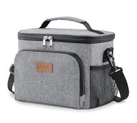 Lifewit Insulated Lunch Bag for Men, Cool Bag for Lunch Box | Reusable Thermal Food Bag with Leak-Proof Liner, Cooler Bag with Strap & Top Handle for Beach, Picnic, Camping, Work