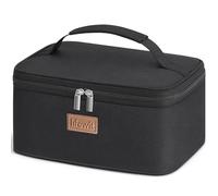 Lifewit Insulated Lunch Bag for Men Women, Thermal Lunch Box Adults, Small Cool Bag Lunch Pail, Waterproof Reusable Cooler with Soft Handle for Work Picnic, Black 6L
