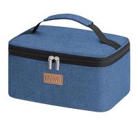 Lifewit Insulated Lunch Bag for Men Women, Thermal Lunch Box Adults, Small Cool Bag Lunch Pail, Waterproof Reusable Cooler with Soft Handle for Work Picnic,Dark Blue,6L