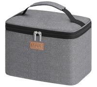 Lifewit Insulated Lunch Bag for Men Women, Thermal Lunch Box Adults, Small Cool Bag Lunch Pail, Waterproof Reusable Cooler with Soft Handle for Work Picnic, Grey 9L