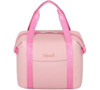 Lifewit Insulated Lunch Bag for Women, Thermal Lunch Box Container Organizer with Zips for Adult Men, Lightweight Waterproof Tote Bag for Work Picnic Travel, Pink,9L