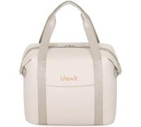 Lifewit Insulated Lunch Bag for Women, Thermal Lunch Box Container Organizer with Zips for Adult Men, Lightweight Waterproof Tote Bag for Work Picnic Travel, Cream,9L