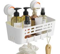 Lifewit Shower Caddy Suction Cup, Removable Shelves for Inside Shower,NO-Drilling Bathroom Shelf Basket, Organizers and Storage Rack for Soap Shampoo Toiletries,10.4 inch, 1 Pack