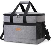 Lifewit Soft Cooler Bag with Hard Liner, Large Insulated Picnic 30L, Grey