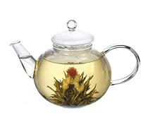 Lifeyz 250ml Teapot (8.6oz) One Cup of Tea Clear Small Glass Teapot Strainer Lid Heat Resistant Tea pot For Tea