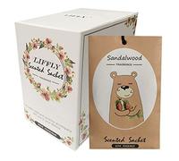 LIFFLY 14 Packs Sandalwood Scented Sachets Bag for Drawer and Closet Gift Box