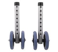 LIFKICH 1 Pair Walker Replacement Caster Wheels for Mobility Walkers, Silent and Smooth Steering with Adjustable Height, Sturdy Aluminum Alloy and Rubber Material, for Seniors in Quiet