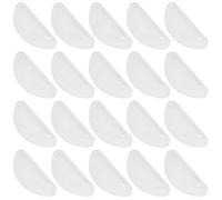 LIFKICH 10 Pairs White Silicone Glasses Nose Pads Replacement with Comfortable Fit and Easy Replacement, D-shaped Soft Cushion Nose Pads for Eyeglasses Frames, Classic Stylish Design