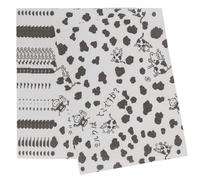 LIFKICH 100 Sheets Custom Nougat Wrappers with Cow Pattern, Black Paper Candy Wrapping Sheets, Easy to Store and Carry, for Gifting and Occasions