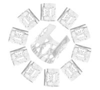 LIFKICH 100pcs Adjustable Metal Hair Braid Lightweight Dreadlock Jewelry Rings for Braids Dreadlocks Accessories with Hollow Design for Women and Men