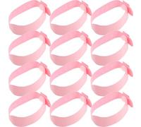 LIFKICH 100pcs Disposable Patient Wristbands Soft PVC Pink Newborn Identification Bands Gentle on Skin Prevents Cross-Contamination Hospital Use