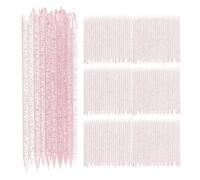LIFKICH 100pcs Pink Ps Rhinestone Picker Sticks for Nail Art Painting