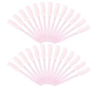 LIFKICH 100pcs Pink Reusable Eyelash Comb and Brow Brush Set, Lightweight Plastic Mini Makeup Tool for Travel and Daily Makeup, Sl nd Elegant Design for Women