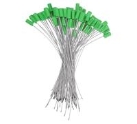 LIFKICH 100pcs Steel Security Cable Seals with Zinc-Coated Wire and Abs Tags, Self-Locking Anti-Tamper Seals for Identification, for Logistics and Cargo Sealing of Oil Tanks and Milk