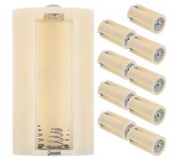 LIFKICH 10pcs Aa Battery Box Adapter Holder, 3 Slot Parallel Battery Converter Case for Electronics, Stable Power Supply with Plastic and Alloy Material, for DIY Electronics and Daily Use