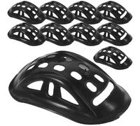 LIFKICH 10pcs Black Helmet Chin Pads Safety Hard Hat Accessories Construction Helmet Chin Cushions Protective Cups for Industrial Head Protection