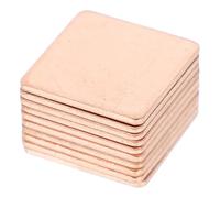 LIFKICH 10pcs Copper Thermal Pads for Ic Chips and CPU Cooling, High Thermal Conductivity Passive Cooling Heat Sink Pads 15x15x1.0mm Suitable for Laptop Cooler Fans