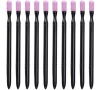 LIFKICH 10Pcs Dual-Ended File Stick Set with Cuticle Pusher and Nail Buffing Stone for Natural Manicure and Pedicure Care Tools Professional Edge Cleaning Accessories