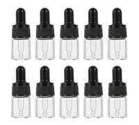 LIFKICH 10pcs Essence Dropper Bottle Glass Bottles Empty Essential Oil Droppers for Perfume Sample Vials Cosmetic Liquid to Store Liquid in Travel Random Color
