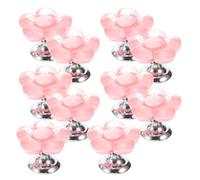 LIFKICH 10pcs Flower Shaped Toilet Flush Button Helper Tool for Long Nails Plastic Cute Nonslip Charming Floral Design Replacement for Toilet Tank in Households Bathroom