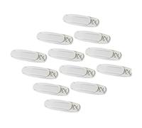 LIFKICH 12pcs Adhesive Punch Free Power Strip Holder Wall Mount Fixator for Home Office Cable Management Self-adhesive Socket Strip Storage Solution