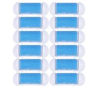 LIFKICH 12pcs Extra Coarse Roller Refill Heads for Electronic Foot File Pedicure Replacement Rollers for Foot Care Supplies for Cracked Heel Treatment