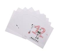 LIFKICH 12pcs Monthly Decals Memorial Stickers Paper Photo Props to Commemorate First Year and Track Growth with Assorted Colours for Social Media Sharing