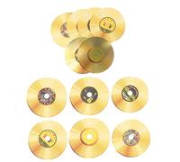 LIFKICH 12Pcs Vintage CD Wall Stickers Music for Bedroom Aesthetic Wall Decals for Living Classroom Reusable Cardboard Cutouts for Bar Cafe Decoration