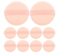 LIFKICH 16pcs Cotton Powder Applicator Face Makeup Pads Soft Velour Cushion for Loose and Setting Powder Comfortable to The Touch Portable for Occasions