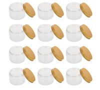 LIFKICH 16pcs Plastic Face Cream Sub Bottles Aluminum Lids Multipurpose Cosmetics Package Storage for Travel Toiletries