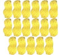LIFKICH 17pcs Crystal Peanut Home Shelf Statue in Orange Colour, Portable and Symbolize Wealth, Compact Size with Fine Workmanship, Details for Home and Dining Room Decoration