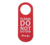 LIFKICH 1pcs Pu Leather Do Not Disturb Office Door Sign Please Knock Message Double-sided Elegant Simple Green Hanging Sign for Meeting Rooms Privacy Protection
