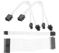 LIFKICH 1Set Power Supply Extension Cable Kit Pin Atx Pin Pin GPU Cables for Broad Compatibility with Power Supplies for DIY Builds