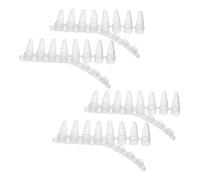 LIFKICH 200pcs Laboratory Plastic Strip Tubes with Cap for Secure Sample Storage, High Transparency Microcentrifuge Test Tubes Suitable for Samples and Reagents in Scientific Experiments