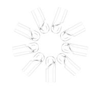 LIFKICH 20pcs Curtain Hooks Venetian Blind Holders Plastic Decorative Finished and Polished Fashion Simple and Elegant Style for Home Décor