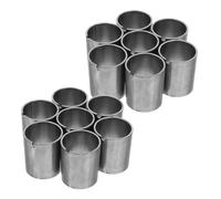 LIFKICH 20Pcs Metal Shelf Lock Clips with Iron Shelving Sleeves Tube Fixed Clips for Adjustable Wire Shelving Racks, Grid Shelf Connectors Suitable for Home and Industrial Use