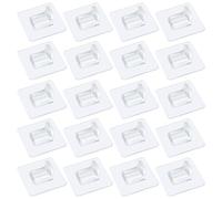 LIFKICH 20pcs Multi-function Waterproof Pvc Shelf Pegs with Heavy Bearing Capacity, Self Adhesive Shelf Supports for Bathroom and Home Use, Classic Simple Design, 7x7cm