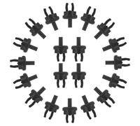 LIFKICH 20pcs Plastic Retainer Fastener Push Pin Set for Trunk Cover Shelf Rack, Black, Wide Adaptability and Swift Installation, for Moving and Travel Automotive Accessories