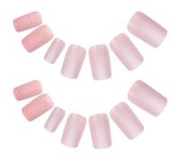 LIFKICH 24pcs Glue on Nails for Women Press on Nails Medium Abs Material Resistant to Damage User-friendly Design Assorted Colour Suitable for Teen Doing Their Own Manicures and Special