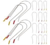 LIFKICH 24pcs Heated Hair Curling Clips Replacement for Hot Rollers, Stainless Steel and Resin Material, Easy to Use and Heat-Resistant Clips to Minimise Burn Risks, for Quick Morning