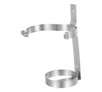 LIFKICH 2kg Fire Extinguisher Mount Bracket Stainless Steel Extinguisher Holder Heavy-Duty Stability Securely Holds for Workshop and Public Area Use